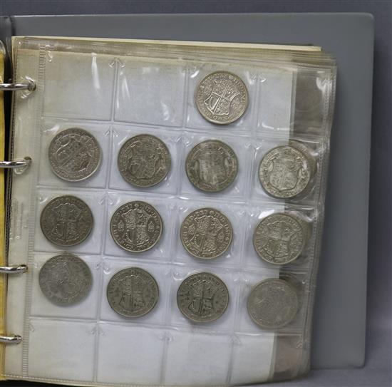 An album of George VI to Queen Elizabeth II coins